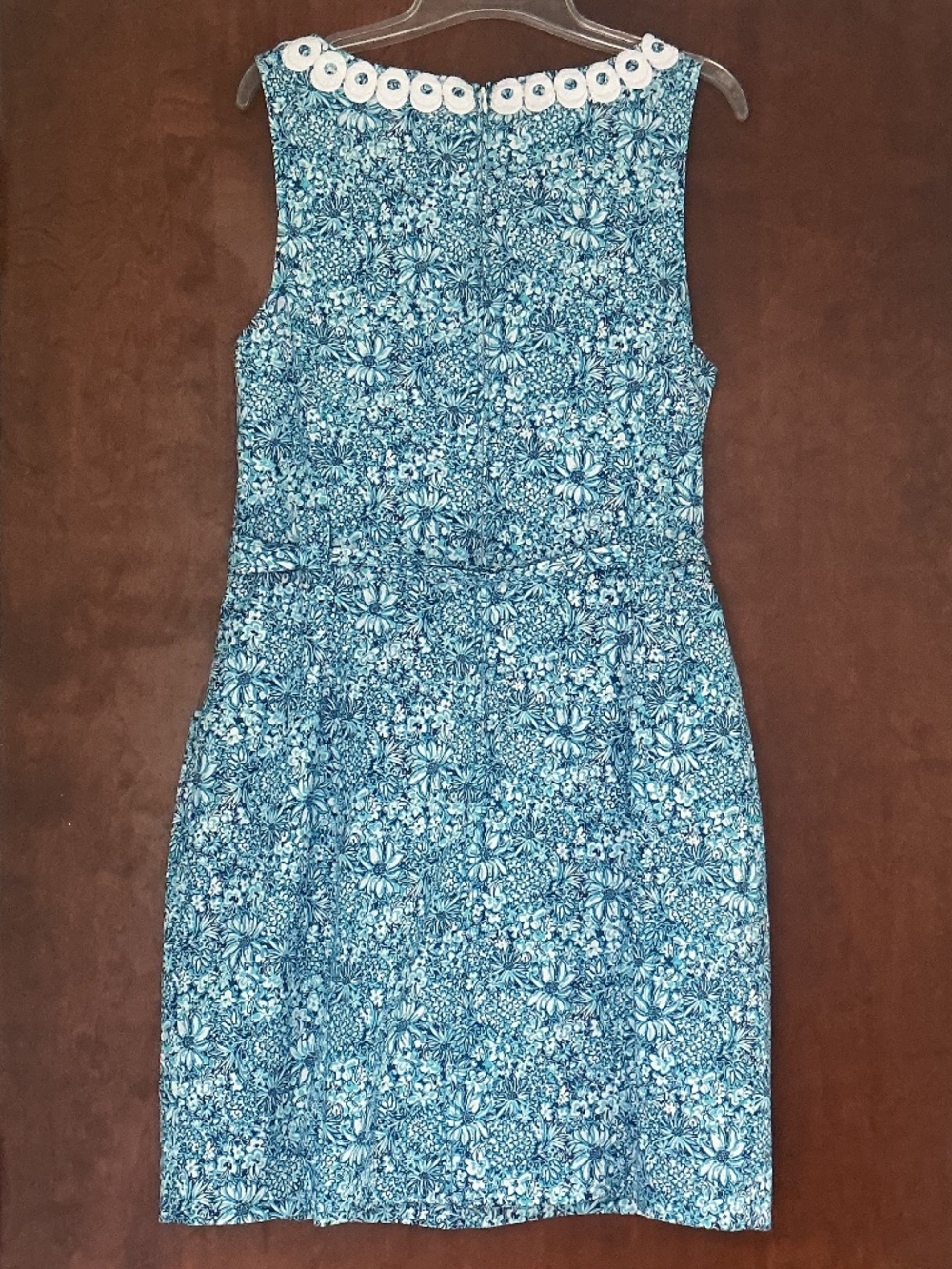 Lilly Pulitzer sz 14 Gulianna Stretch Cotton Dress Blooming Together NWT - Picture 3 of 8